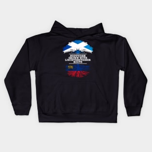 Scottish Grown With Liechtensteiner Roots - Gift for Liechtensteiner With Roots From Liechtenstein Kids Hoodie